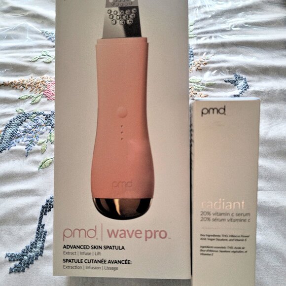 PMD Wave Pro Professional Skin Spatula & Radiant Serum Bundle - Picture 1 of 6